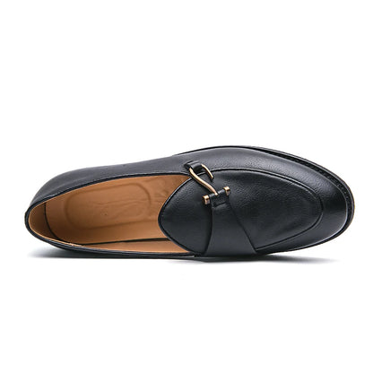 Grvty Luxe Buckle Slip-On Loafers