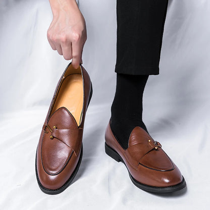 Grvty Luxe Buckle Slip-On Loafers