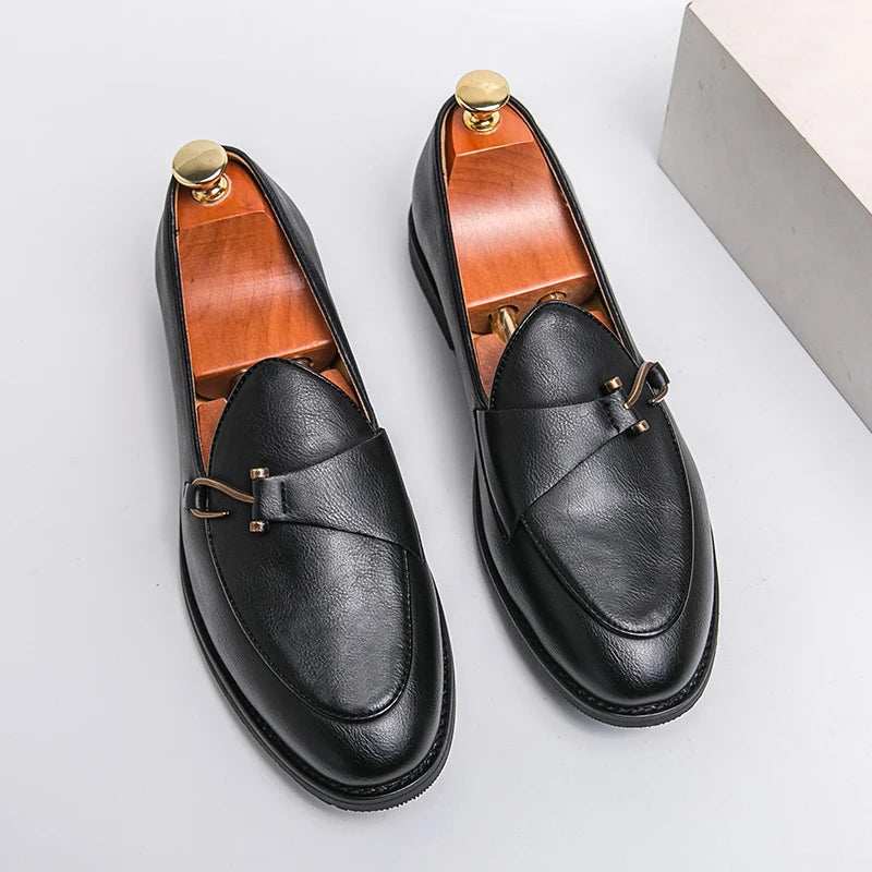 Grvty Luxe Buckle Slip-On Loafers